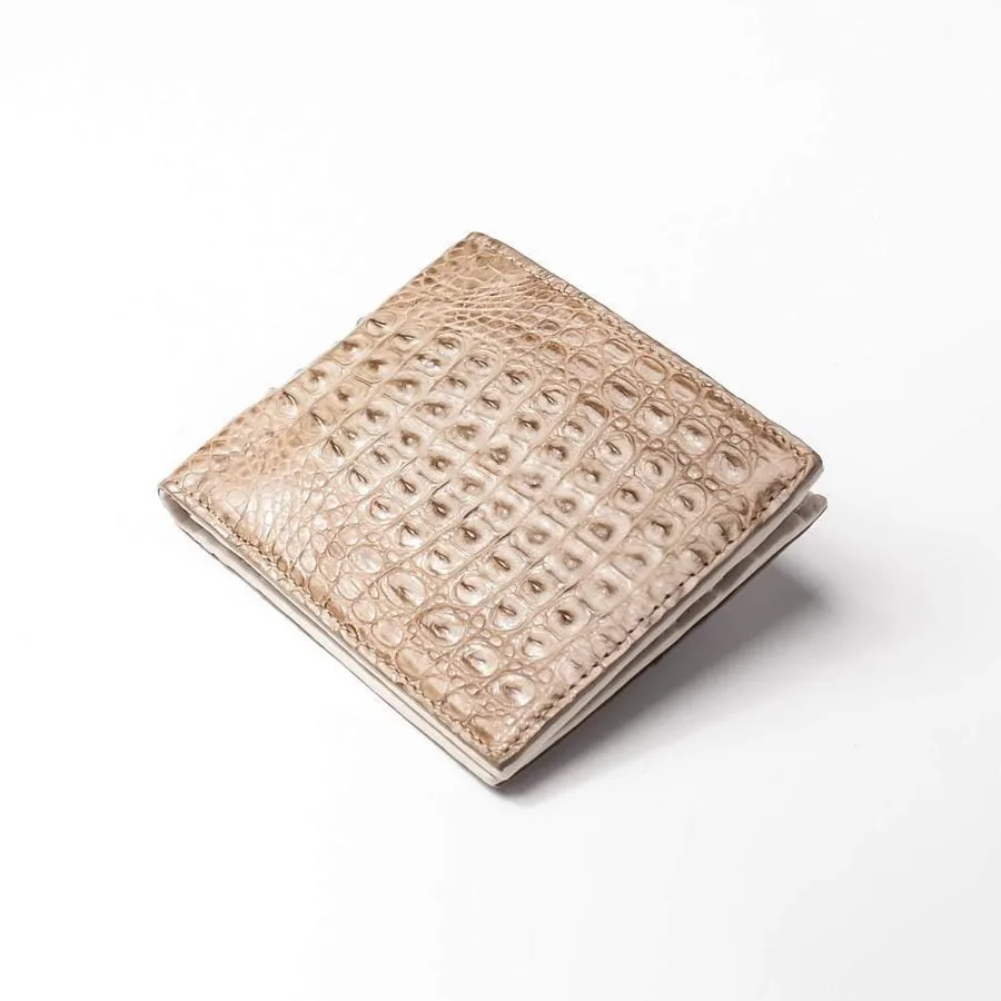 Vintage Crocodile Tail Leather Mens Wallets