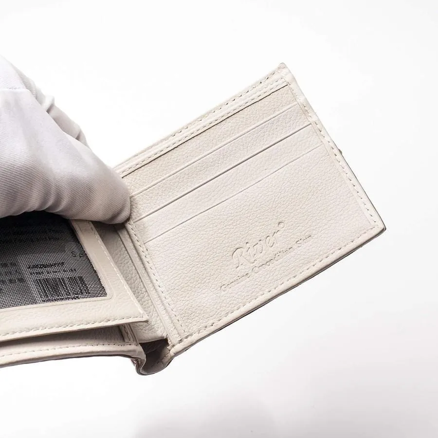 Vintage Crocodile Tail Leather Mens Wallets