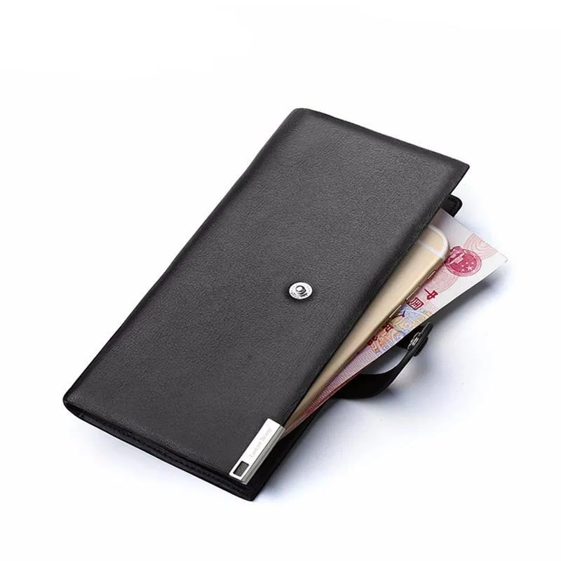 West Louis™ Luxury Genuine Leather Long Wallet
