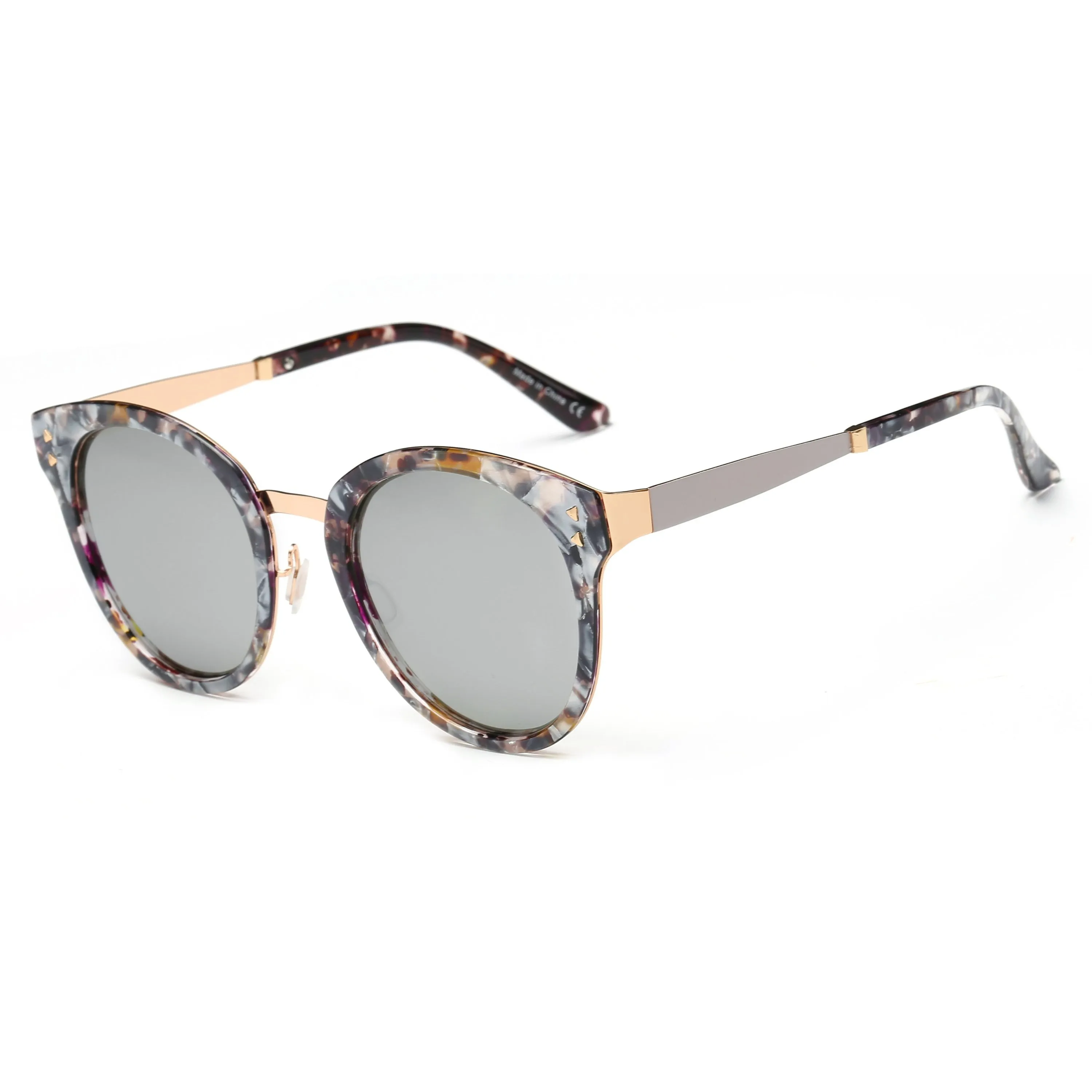 Women Polarized Round Cat Eye Sunglasses