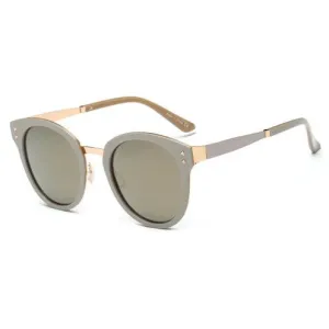 Women Polarized Round Cat Eye Sunglasses