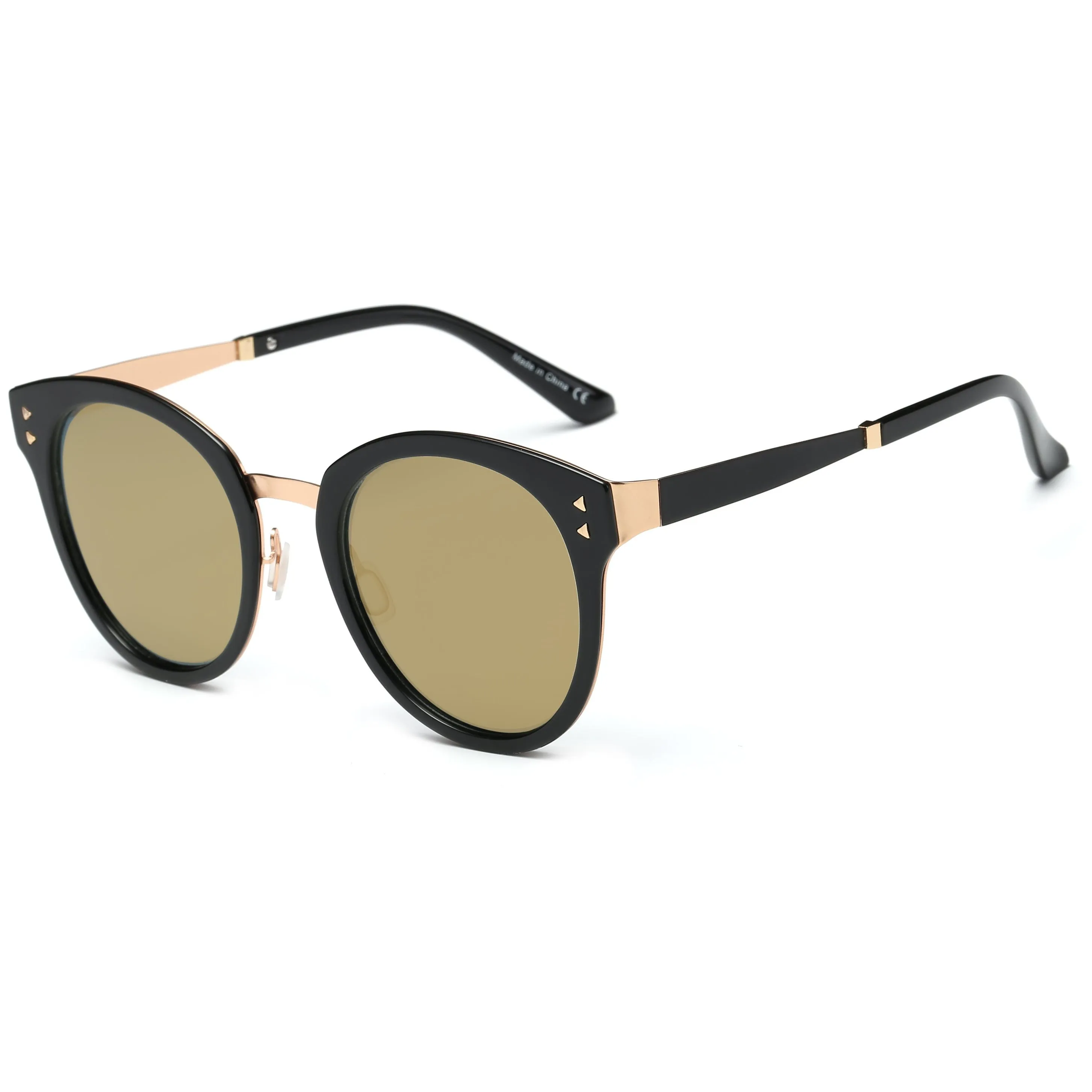 Women Polarized Round Cat Eye Sunglasses