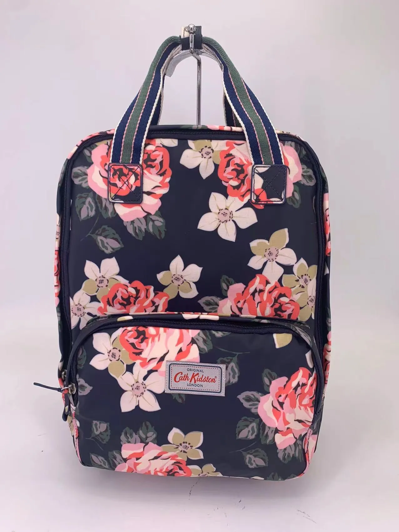 Women's British Style Retro Printed Waterproof Large Backpacks