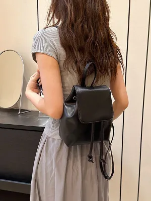 Women's Classic Style Chain Summer Oil Wax Backpacks
