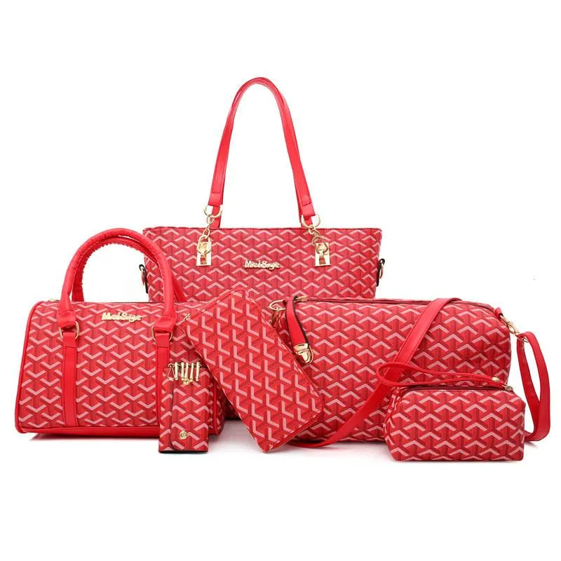 Women's Fashion Large Capacity 6-Piece Bags Set