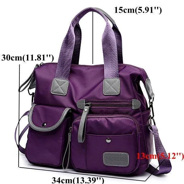 Women's Large Capacity Waterproof Fashion Nylon Handbags