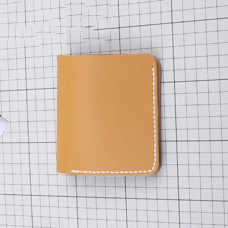 Womens Leather Small Wallet Kit DIY Khaki Leather Slim Wallets Kit DIY Eco Leather Project DIY Leather Kit