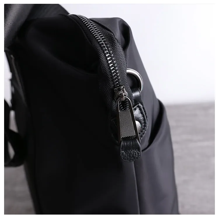 Womens Nylon Crossbody Bag Leather Nylon Tote Bag Nylon Shoulder Bag Nylon Handbags Shoulder Bag