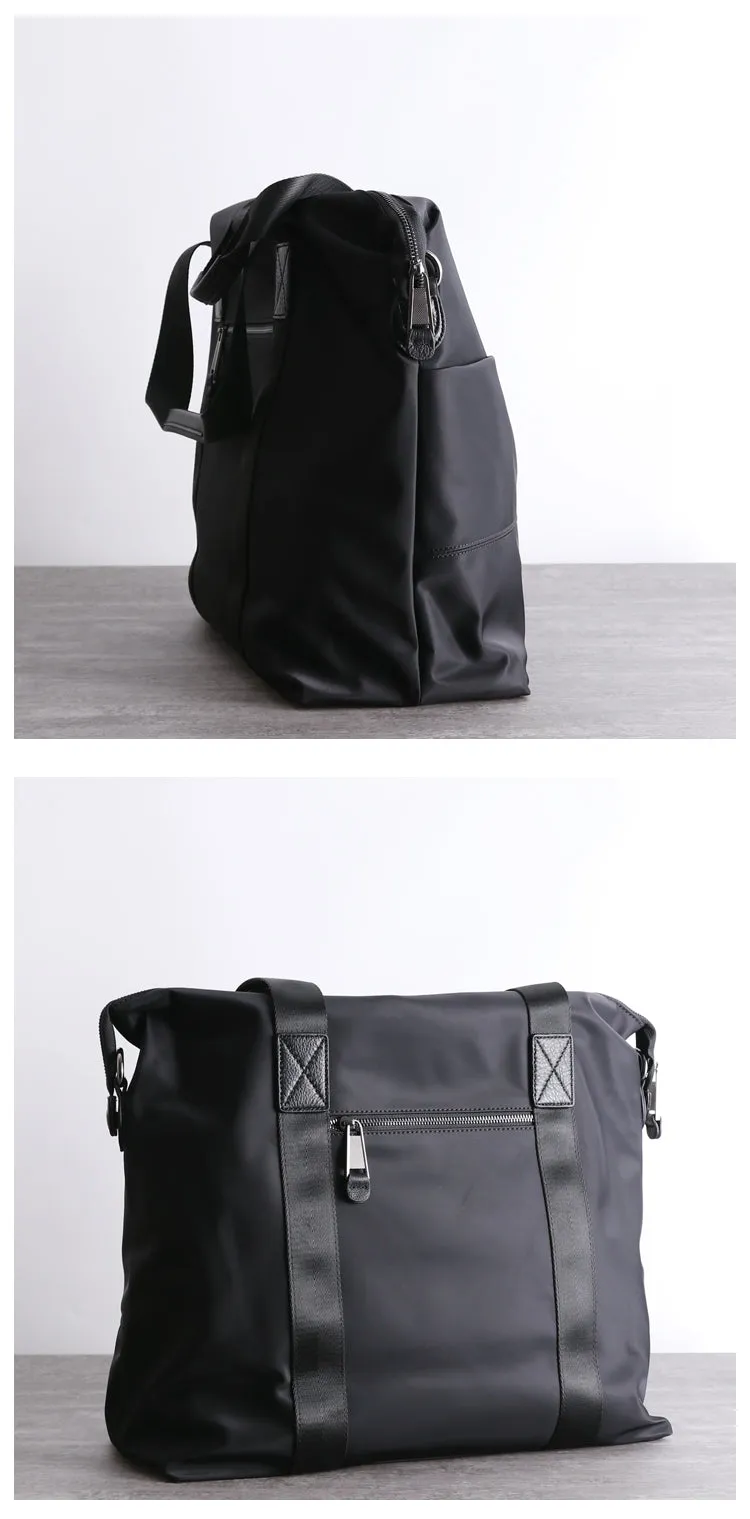 Womens Nylon Crossbody Bag Leather Nylon Tote Bag Nylon Shoulder Bag Nylon Handbags Shoulder Bag