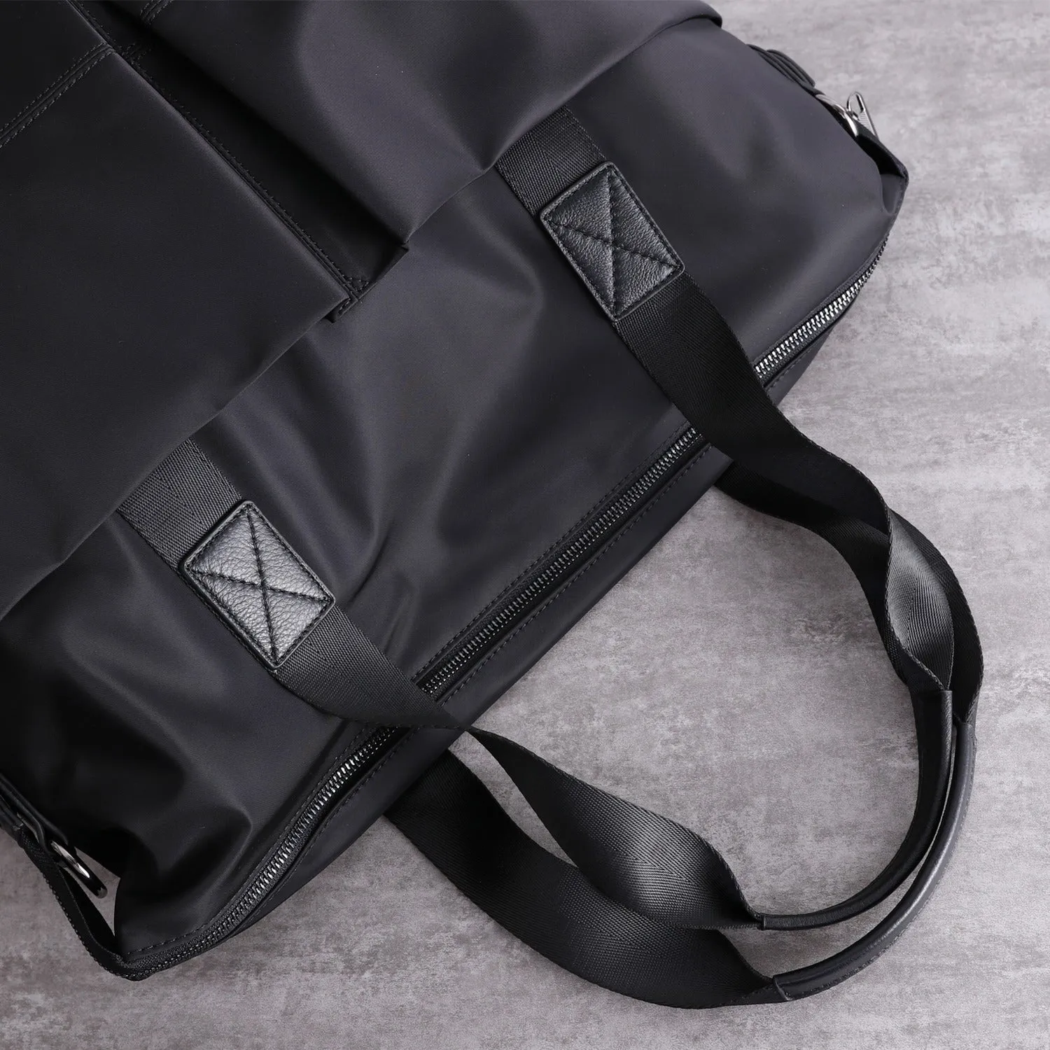 Womens Nylon Crossbody Bag Leather Nylon Tote Bag Nylon Shoulder Bag Nylon Handbags Shoulder Bag