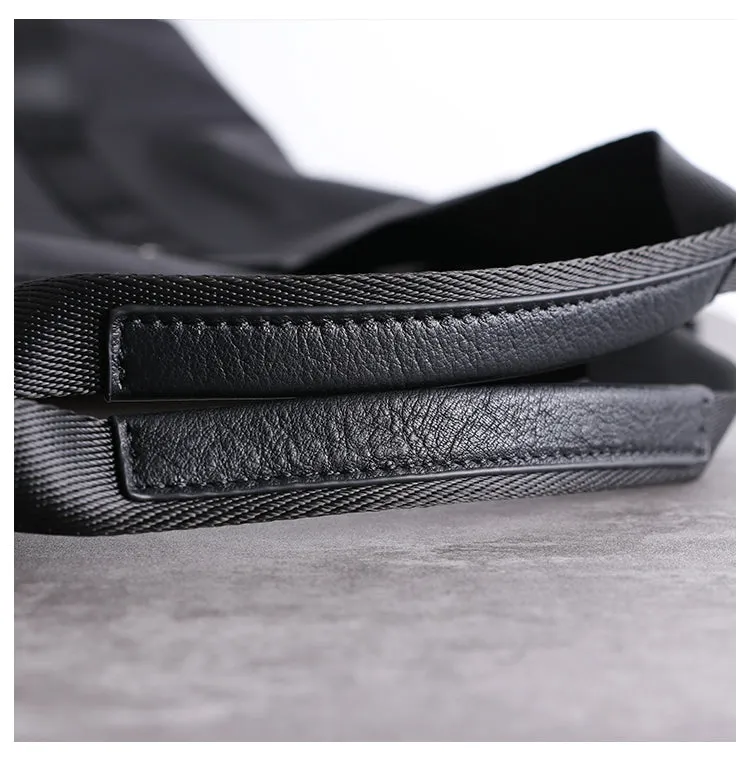 Womens Nylon Crossbody Bag Leather Nylon Tote Bag Nylon Shoulder Bag Nylon Handbags Shoulder Bag
