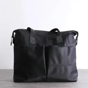 Womens Nylon Crossbody Bag Leather Nylon Tote Bag Nylon Shoulder Bag Nylon Handbags Shoulder Bag