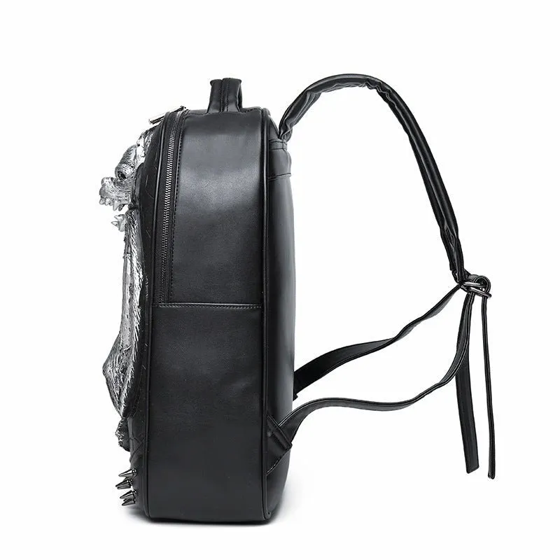 Woowooh 3D Bat Embossed Punk Style Waterproof Backpack
