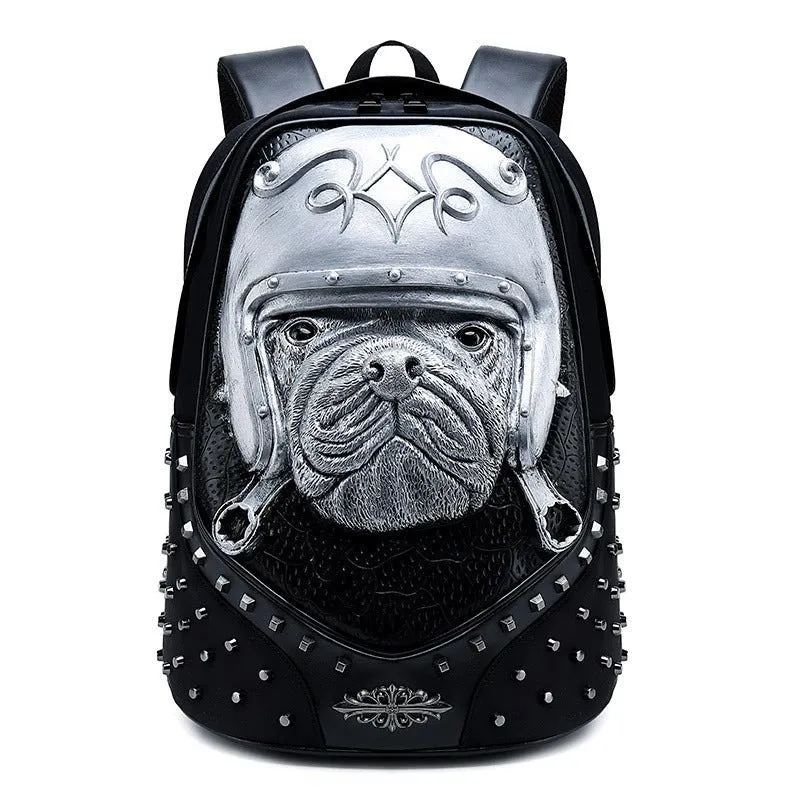 Woowooh 3D Embossed Punk Style Waterproof Animal Backpack