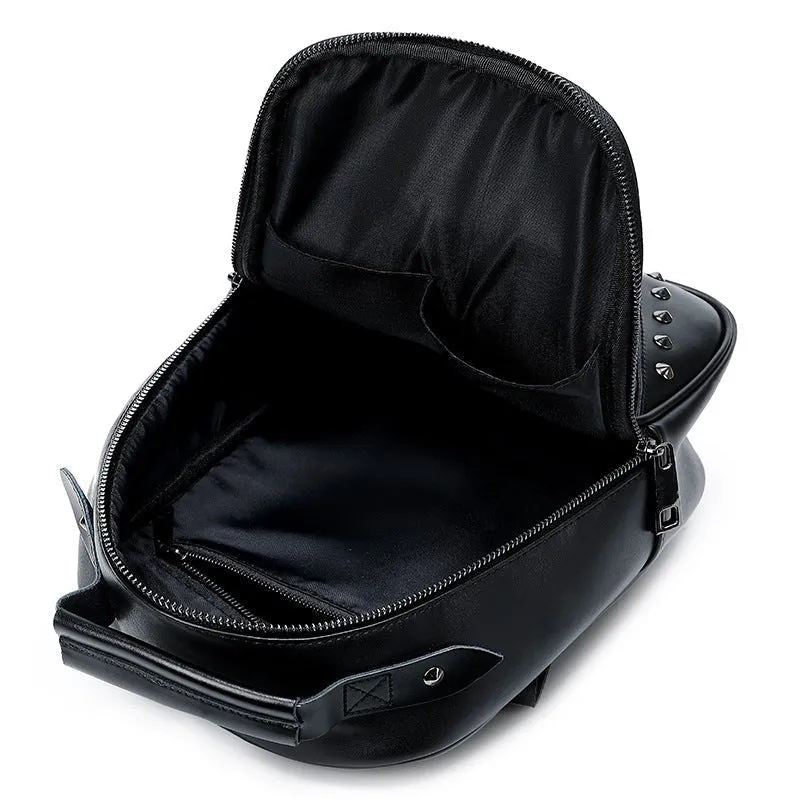 Woowooh Embossed 3D Owl Leather Backpack