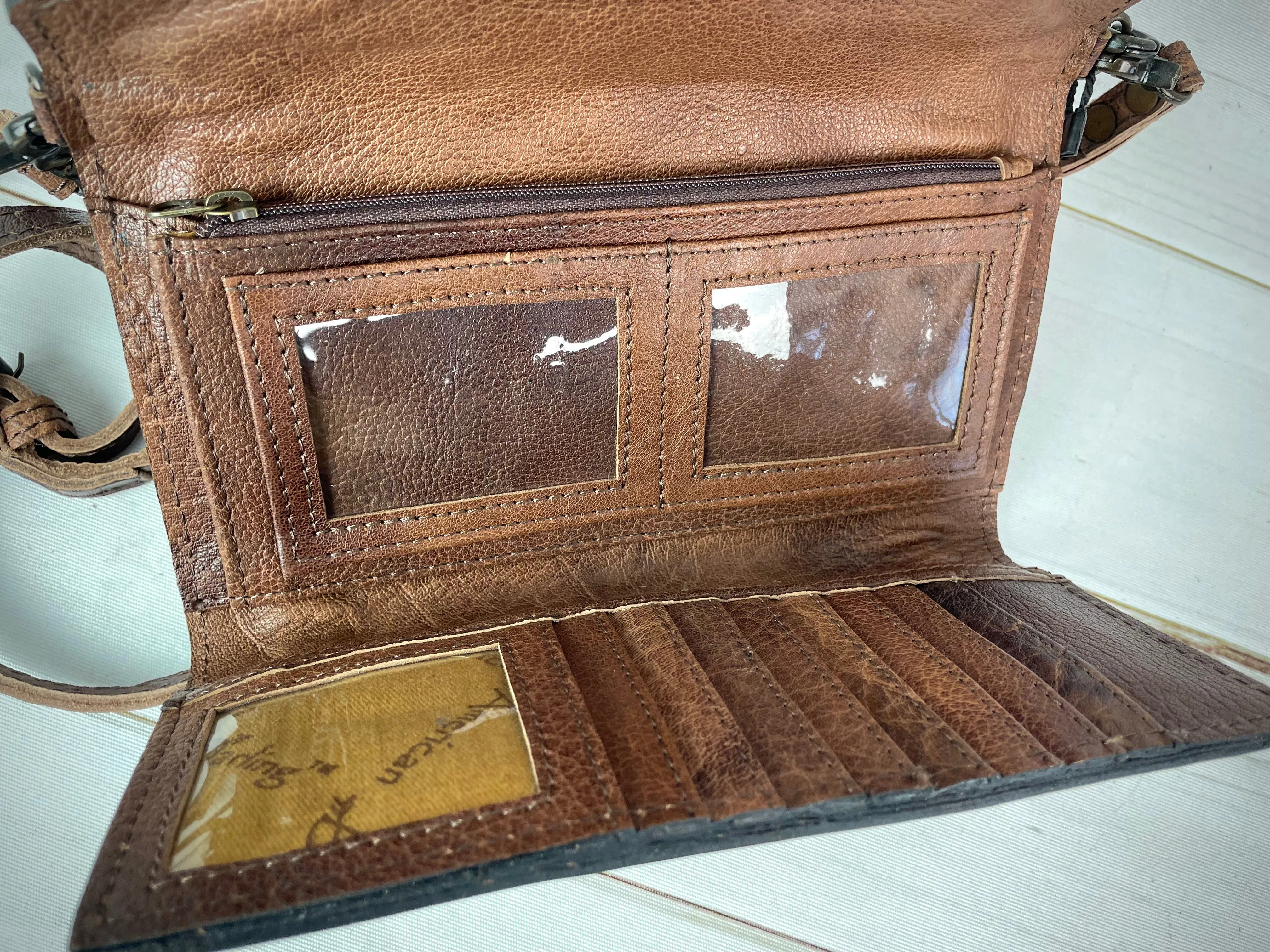 Woven Wool & Leather Snap Wallets