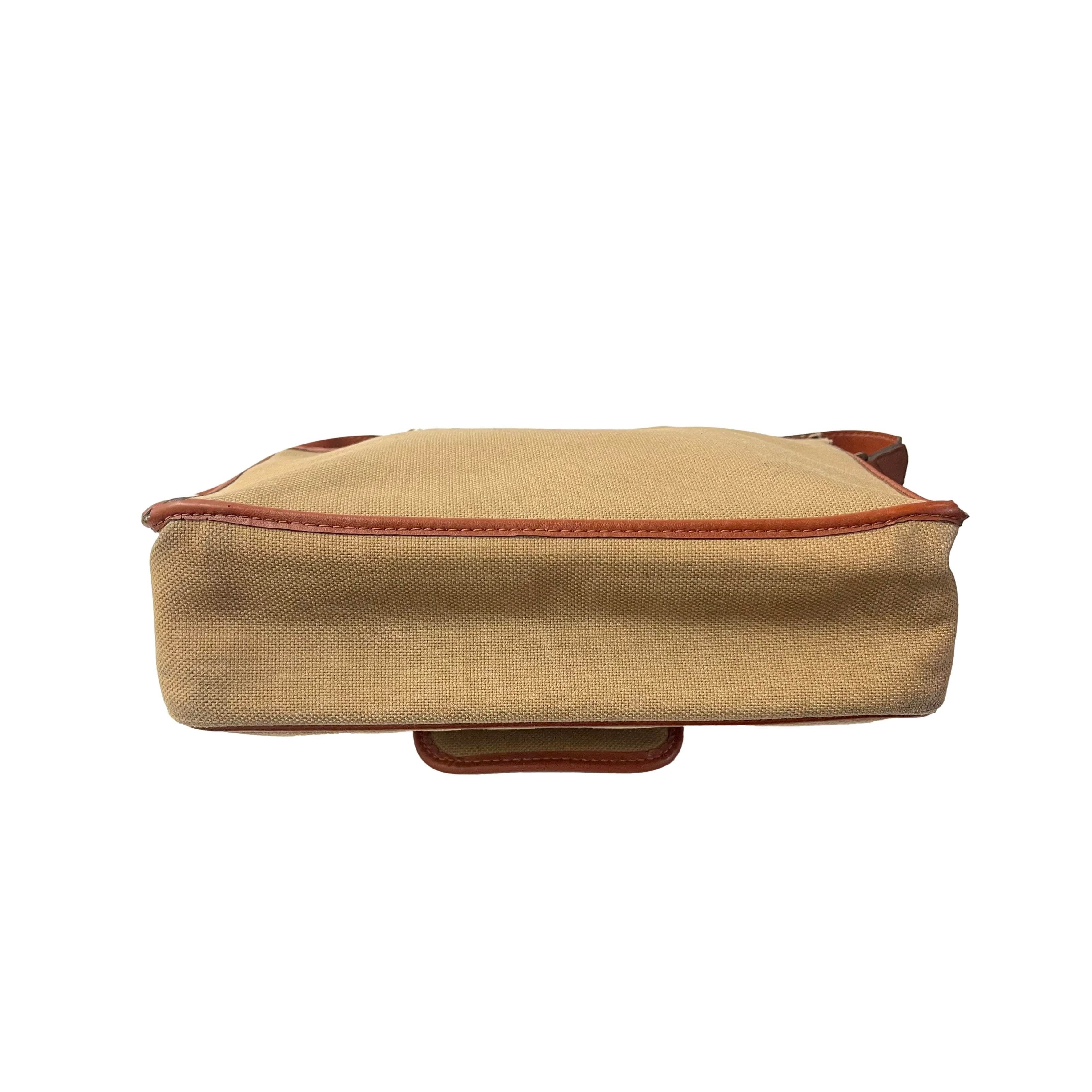 YSL Tan Logo Shoulder Bag