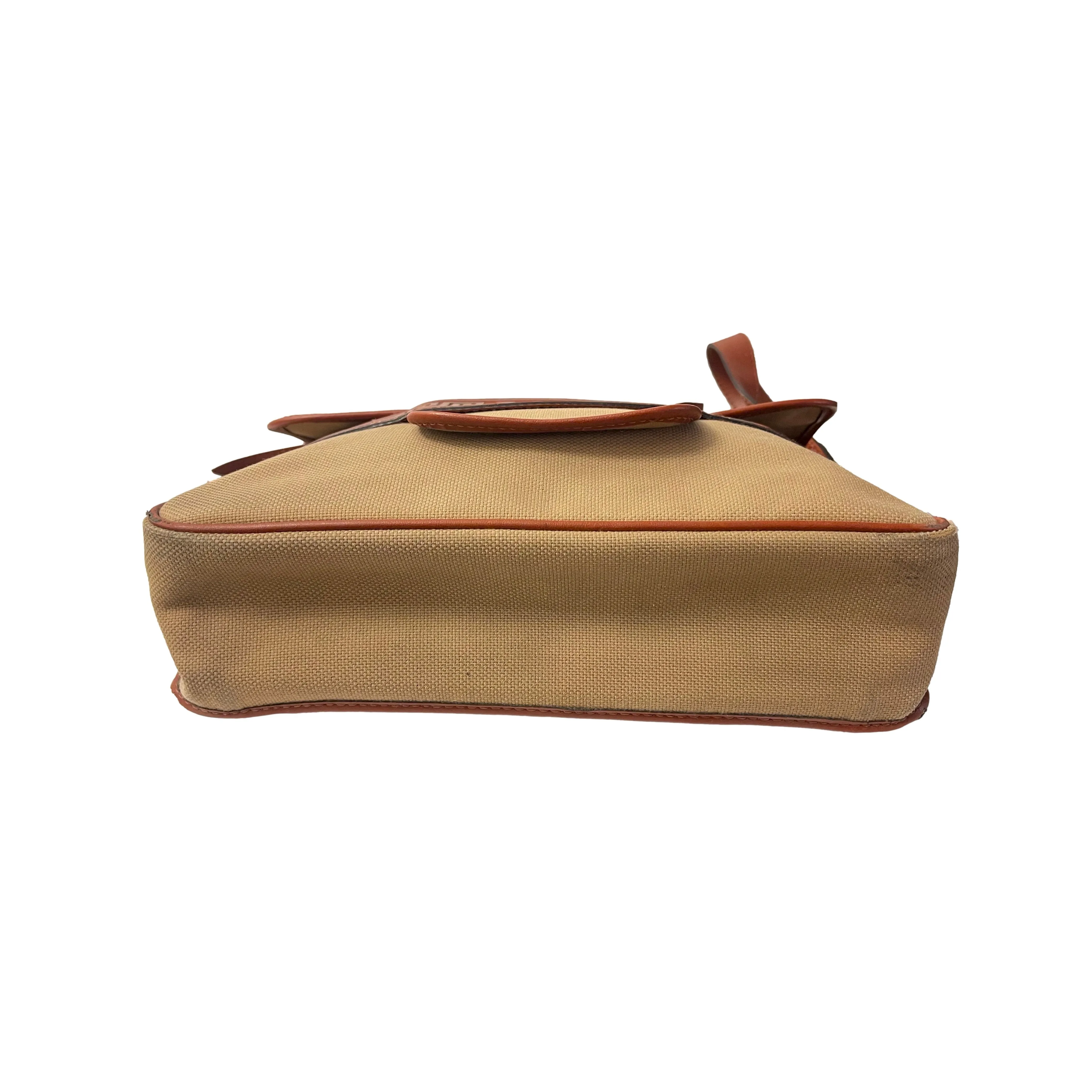 YSL Tan Logo Shoulder Bag